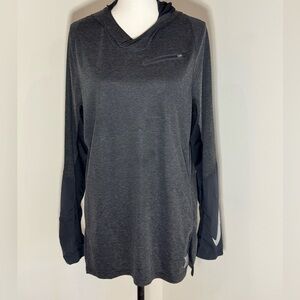 Nike Black and Gray Dri-FIT Hoodie
